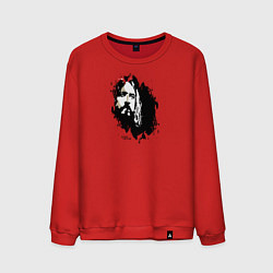 Свитшот хлопковый мужской Егор Летов, цвет: красный