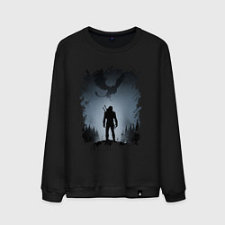 Свитшот хлопковый мужской ВЕДЬМАК, цвет: черный