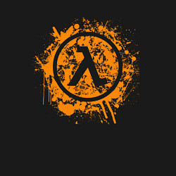 Свитшот хлопковый мужской Half life grunge, цвет: черный — фото 2