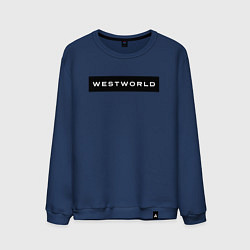 Свитшот хлопковый мужской Westworld, цвет: тёмно-синий