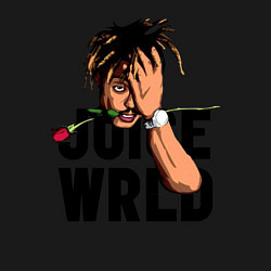 Свитшот хлопковый мужской Juice WRLD, цвет: черный — фото 2