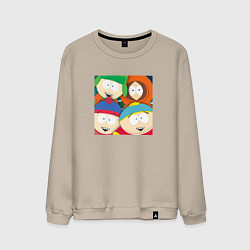 Свитшот хлопковый мужской South Park, цвет: миндальный