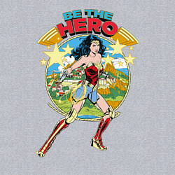 Свитшот хлопковый мужской Be the hero, цвет: меланж — фото 2