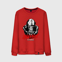 Свитшот хлопковый мужской STAAAAARS!, цвет: красный