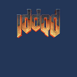 Свитшот хлопковый мужской IDDQD DOOM, цвет: тёмно-синий — фото 2