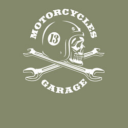 Свитшот хлопковый мужской Garage, цвет: авокадо — фото 2