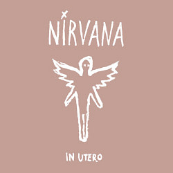 Свитшот хлопковый мужской Nirvana In utero, цвет: пыльно-розовый — фото 2