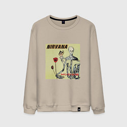 Свитшот хлопковый мужской NIRVANA, цвет: миндальный