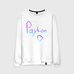 Свитшот хлопковый мужской PAYTON LOVE, цвет: белый