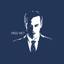 Свитшот хлопковый мужской Moriarty: Miss me?, цвет: тёмно-синий — фото 2