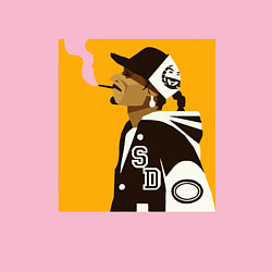 Свитшот хлопковый мужской Snoop Dogg, цвет: светло-розовый — фото 2