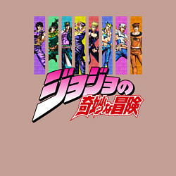 Свитшот хлопковый мужской JOJOS BIZARRE ADVENTURE, цвет: пыльно-розовый — фото 2