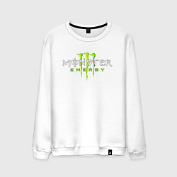 Свитшот хлопковый мужской MONSTER ENERGY, цвет: белый