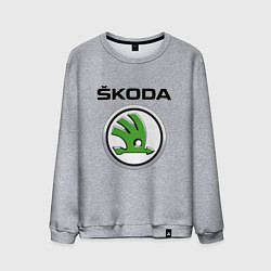 Свитшот хлопковый мужской SKODA, цвет: меланж