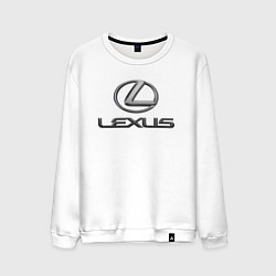 Свитшот хлопковый мужской LEXUS, цвет: белый