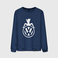 Свитшот хлопковый мужской Volkswagen Girl Z, цвет: тёмно-синий