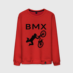 Свитшот хлопковый мужской Велоспорт BMX Z, цвет: красный