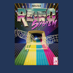 Свитшот хлопковый мужской Retro game, цвет: тёмно-синий — фото 2