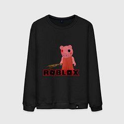 Свитшот хлопковый мужской ROBLOX: PIGGI, цвет: черный