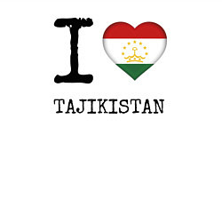 Свитшот хлопковый мужской Я люблю Таджикистан, цвет: белый — фото 2