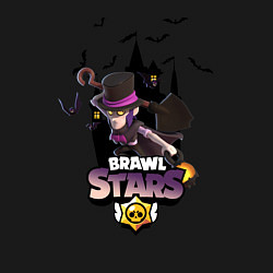 Свитшот хлопковый мужской Mortis Brawl Stars, цвет: черный — фото 2