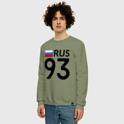 Свитшот хлопковый мужской RUS 93, цвет: авокадо — фото 2