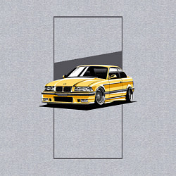 Свитшот хлопковый мужской BMW E36, цвет: меланж — фото 2
