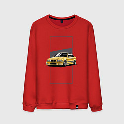 Свитшот хлопковый мужской BMW E36, цвет: красный