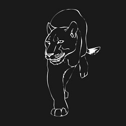 Свитшот хлопковый мужской Пантера, цвет: черный — фото 2