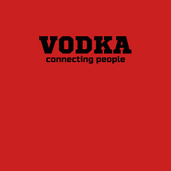 Свитшот хлопковый мужской Vodka connecting people, цвет: красный — фото 2