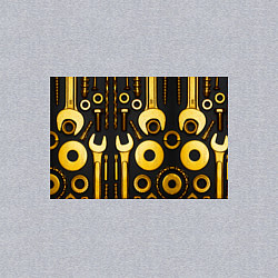 Свитшот хлопковый мужской КЛЮЧ ГАЙКА, цвет: меланж — фото 2