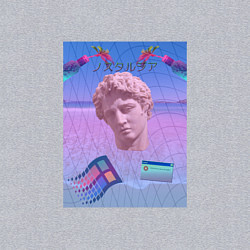 Свитшот хлопковый мужской Vaporwave 15, цвет: меланж — фото 2