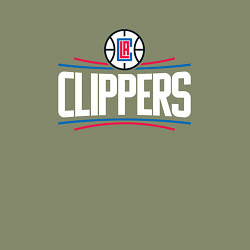 Свитшот хлопковый мужской Los Angeles Clippers, цвет: авокадо — фото 2