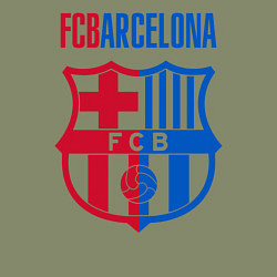 Свитшот хлопковый мужской Barcelona FC, цвет: авокадо — фото 2