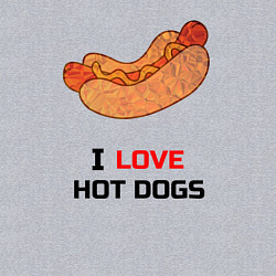 Свитшот хлопковый мужской Love HOT DOGS, цвет: меланж — фото 2