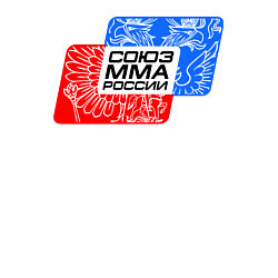 Свитшот хлопковый мужской Союз MMA России, цвет: белый — фото 2