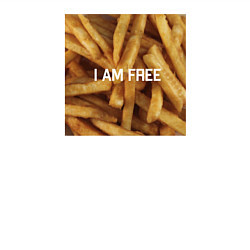 Свитшот хлопковый мужской I am free, цвет: белый — фото 2