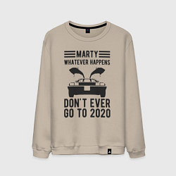 Мужской свитшот Марти - никогда не едь в 2020