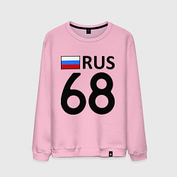Свитшот хлопковый мужской RUS 68, цвет: светло-розовый