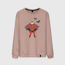 Свитшот хлопковый мужской The Incredibles, цвет: пыльно-розовый