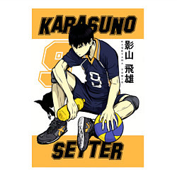 Свитшот хлопковый мужской Haikyuu Haikuu Kageyama, цвет: белый — фото 2