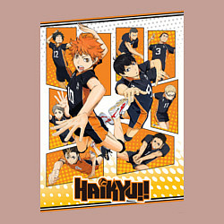 Свитшот хлопковый мужской Haikyuu Haikyu Haikuu, цвет: пыльно-розовый — фото 2