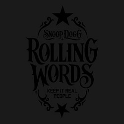 Свитшот хлопковый мужской Snoop Dogg: Rolling Words, цвет: черный — фото 2