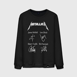 Мужской свитшот METALLICA АВТОГРАФЫ