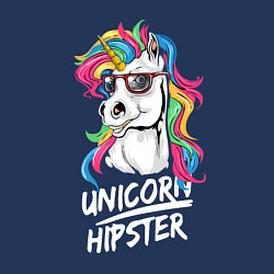 Свитшот хлопковый мужской Unicorn hipster, цвет: тёмно-синий — фото 2