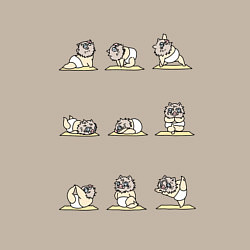 Свитшот хлопковый мужской ЙОГА ОТ ИНОСКЕ, цвет: миндальный — фото 2