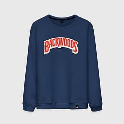 Свитшот хлопковый мужской BACKWOODS, цвет: тёмно-синий