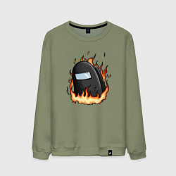 Мужской свитшот Among Us fire