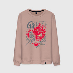 Свитшот хлопковый мужской Samurai 77 V 2, цвет: пыльно-розовый