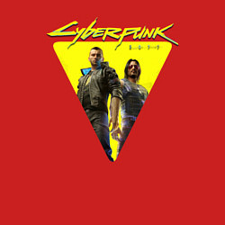 Свитшот хлопковый мужской Cyberpunk 2077, цвет: красный — фото 2